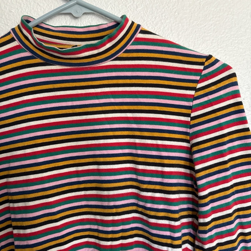 Only Multicolor Striped Long Sleeve Top - Picture 2 of 4